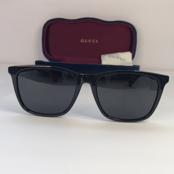 💯 - New Authentic Gucci Dark Grey Polarized Square Men's Sunglasses GG0404S … - Picture 6 of 13